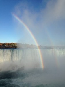 Rainbow over Niagra Falls